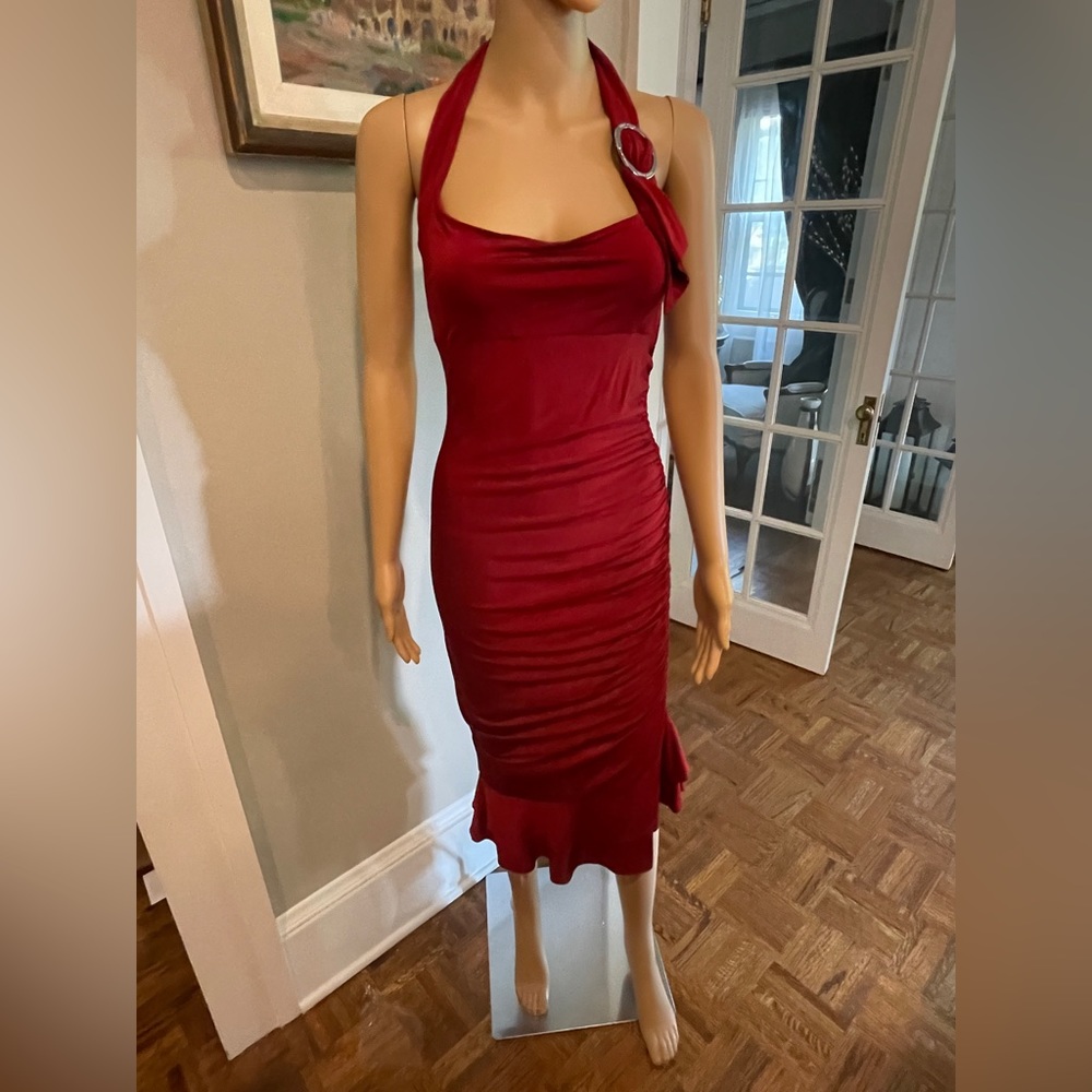 Blood red Karen Millen dress-vintage